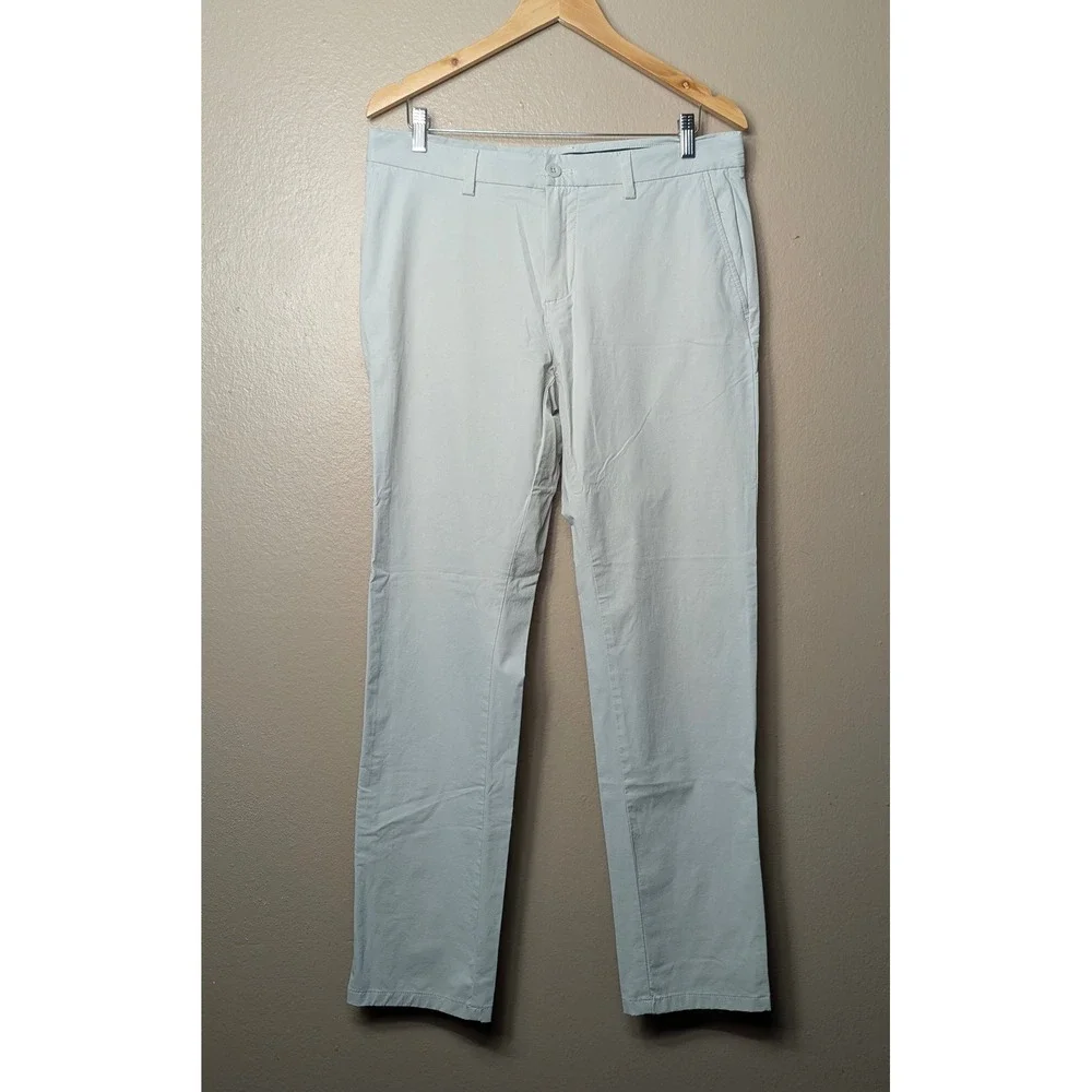Vineyard Vines On-The-Go Pants Men 33x32 Khaki Chino Performance Stretch